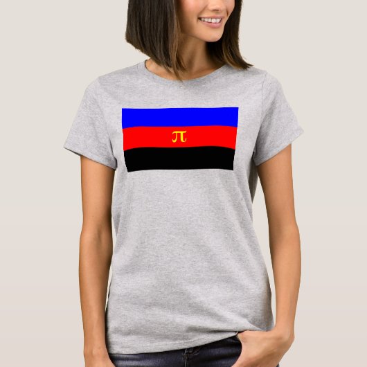 T-shirt Drapeau de fierté polyamoureuse (Devant)