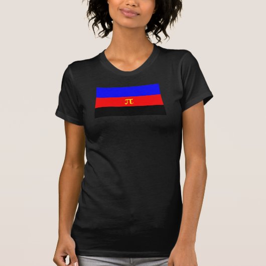 T-shirt Drapeau de fierté polyamoureuse (Devant)