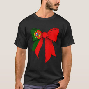 T-shirt Drapeau de fierté portugaise Portugal Fille Coquet