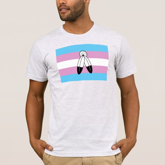 T-shirt Drapeau de fierté trans bispirituel (Devant)
