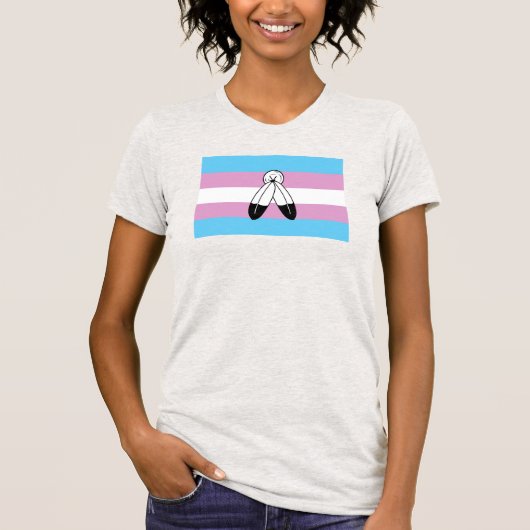 T-shirt Drapeau de fierté trans bispirituel (Devant)