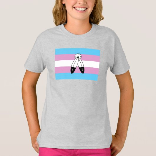 T-shirt Drapeau de fierté trans bispirituel (Devant)