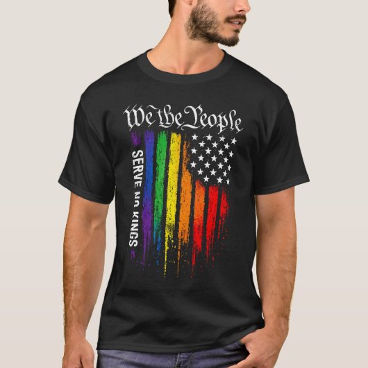 T-shirt drapeau de fierté We The People (Devant)
