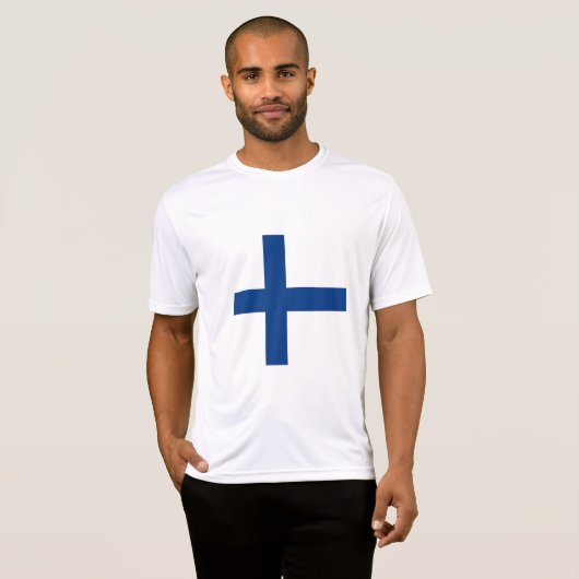 T-shirt Drapeau de Finlande (Devant entier)