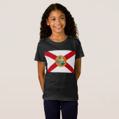 T-Shirt Drapeau de Floride : L'état de soleil des Floridie (Devant entier)