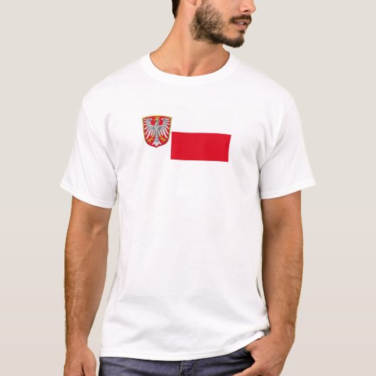 T-shirt Drapeau de Francfort-sur-le-Main (Devant)
