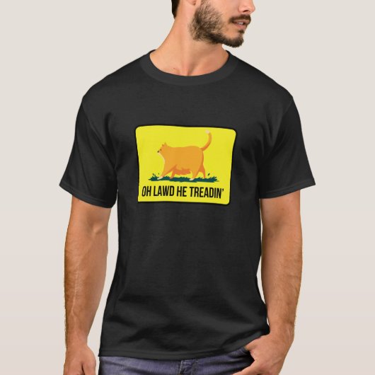 T-shirt Drapeau de Gadsden de chat drôle (Devant)