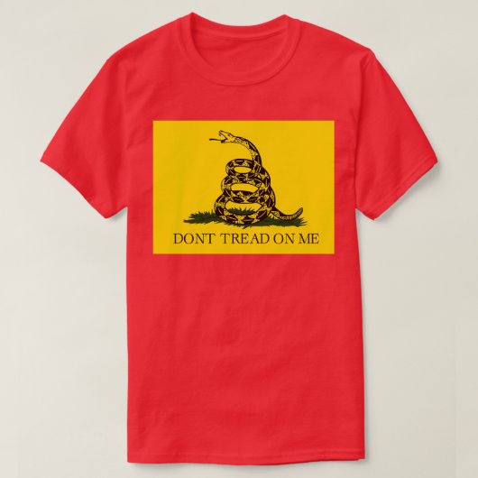 T-shirt Drapeau de Gadsden Donx27t marche sur moi Jello li (Design devant)
