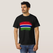 T-shirt Drapeau de Gambie (Devant entier)