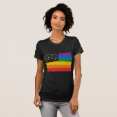 T-shirt Drapeau de gay pride (Devant entier)
