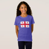T-Shirt Drapeau de Géorgie (Devant entier)
