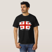 T-shirt Drapeau de Géorgie (Devant entier)