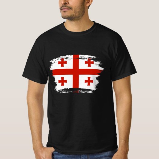 T-shirt Drapeau de Géorgie (Devant)
