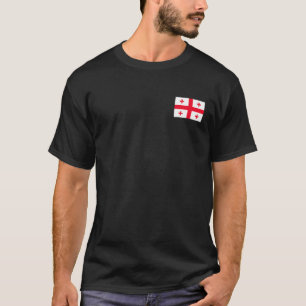 T-shirt Drapeau De Géorgie Aux Couleurs Nationales Géorg