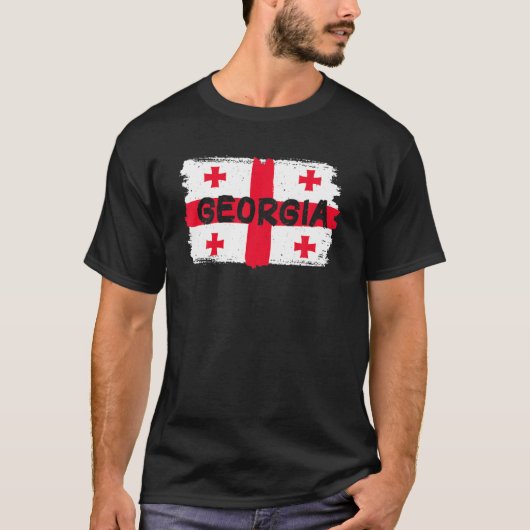 T-shirt Drapeau de Géorgie cool (Devant)