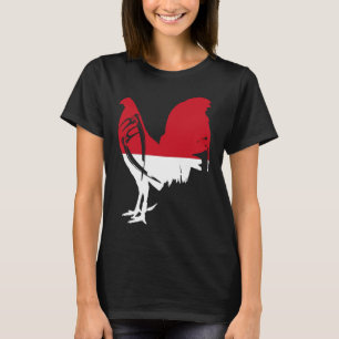 T-shirt Drapeau de gibier Indonésie Drapeau de l'Indonésie