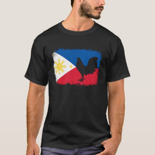 T-shirt Drapeau de gibier vintage philippin Philippines pa