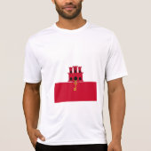 T-shirt Drapeau de Gibraltar (Devant)