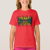 T-shirt Drapeau de Grenade Patriotique Enfants (Devant)