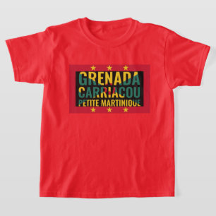 T-shirt Drapeau de Grenade Patriotique Enfants