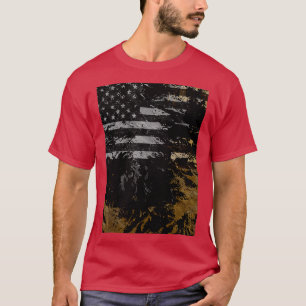 T-shirt drapeau de grunge
