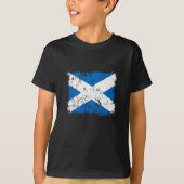 T-shirt Drapeau de Grunge Scotland (Devant)