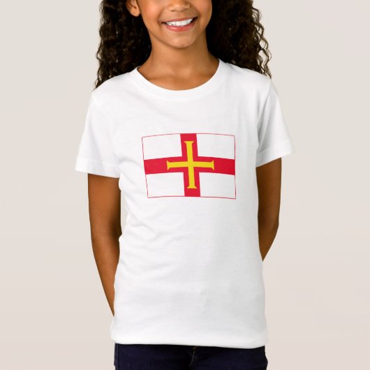 T-Shirt Drapeau de Guernesey (Devant)