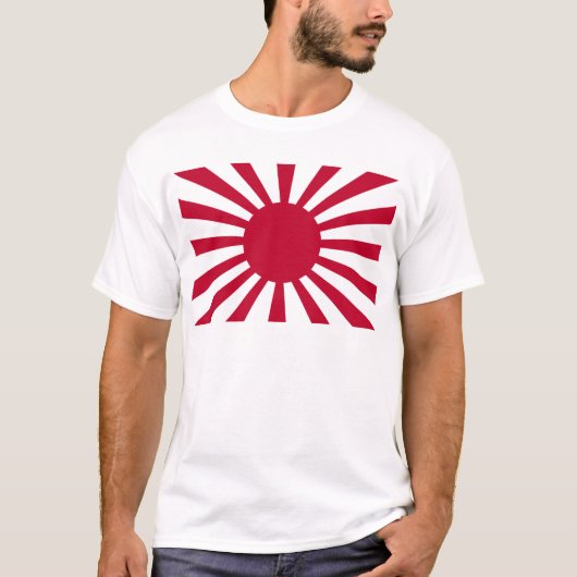 T-shirt Drapeau de guerre de Soleil Levant de l'armée de (Devant)