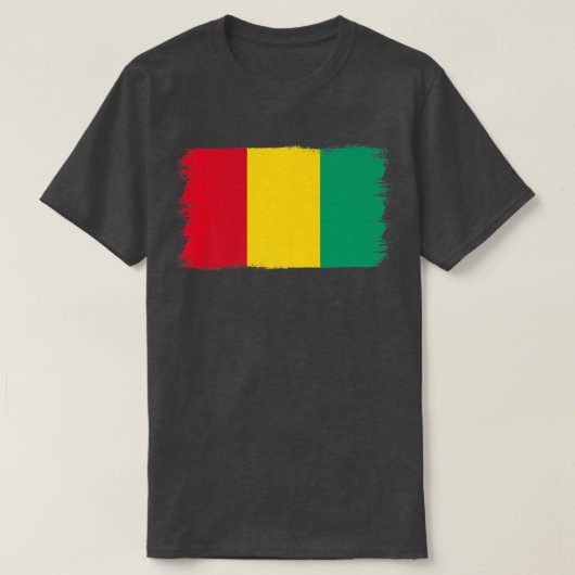 T-shirt Drapeau de Guinée (Design devant)