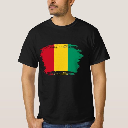 T-shirt Drapeau de Guinée (Devant)