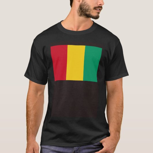 T-shirt Drapeau de Guinée (Devant)