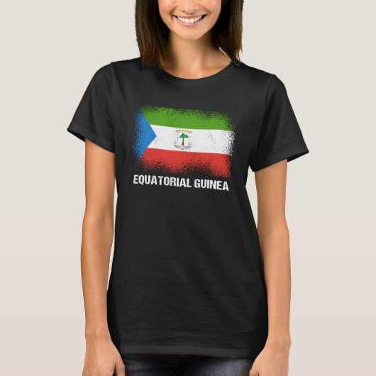 T-shirt Drapeau de Guinée équatoriale (Devant)