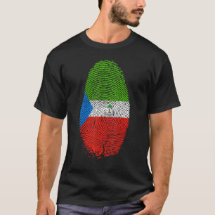 T-shirt Drapeau de Guinée équatoriale Empreinte Guinée équ
