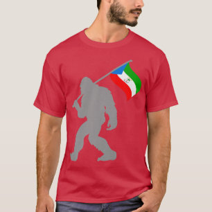 T-shirt Drapeau de Guinée équatoriale sur drapeau de Guiné