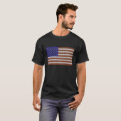 T-shirt Drapeau de guitare des Etats-Unis (Devant entier)