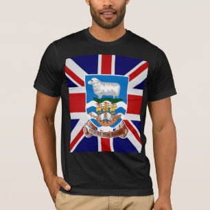 T-shirt Drapeau de haute qualité des Îles Falkland