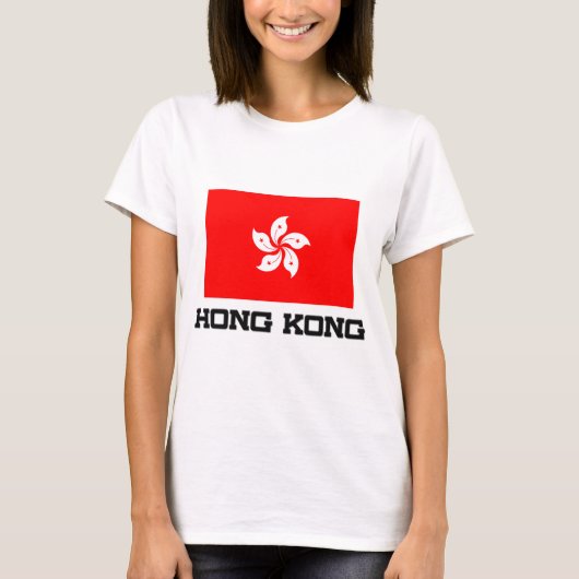 T-shirt Drapeau de Hong Kong (Devant)