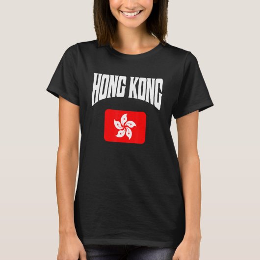 T-shirt Drapeau de Hong Kong (Devant)