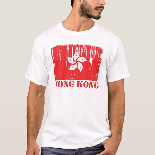 T-shirt Drapeau de Hong Kong (Devant)