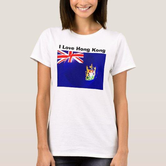 T-shirt Drapeau de Hong Kong (Devant)
