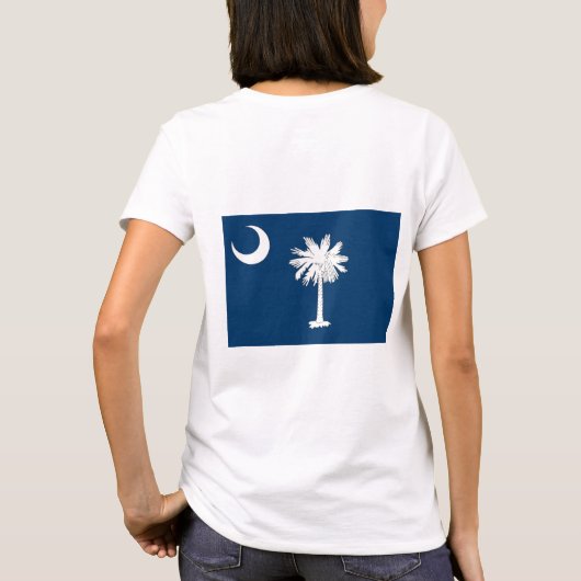 T-shirt Drapeau de Jogger en zip Jogger en Caroline du Sud (Dos)