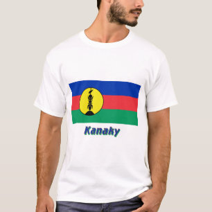 T-shirt Drapeau de Kanaky avec le nom
