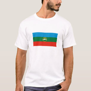 T-shirt Drapeau de Karatchaïévo-Tcherkessie