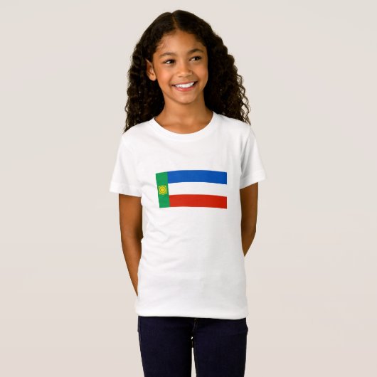 T-Shirt Drapeau de Khakassie (Devant entier)