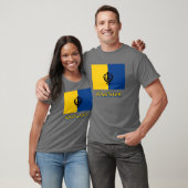 T-shirt Drapeau de Khalistan avec le nom (Unisexe)