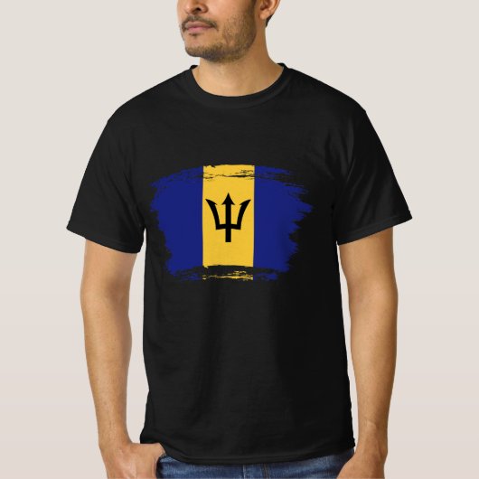 T-shirt Drapeau de la Barbade (Devant)