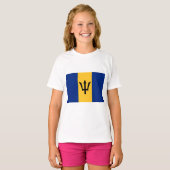 T-shirt Drapeau de la Barbade (Bajan) (Devant entier)