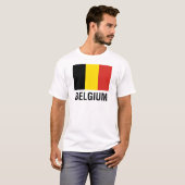 T-shirt DRAPEAU de la BELGIQUE (Devant entier)