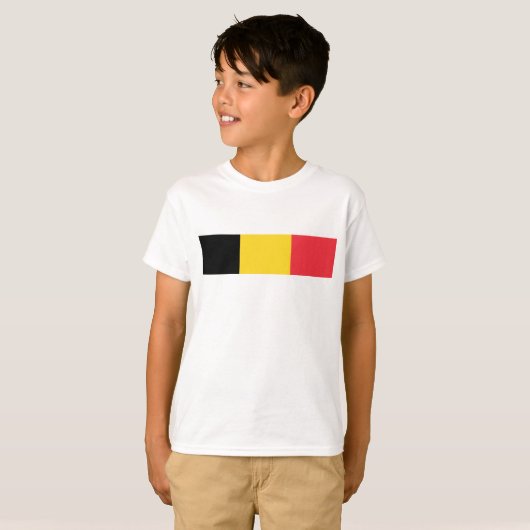 T-shirt Drapeau de la Belgique (Devant entier)