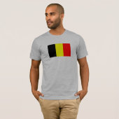 T-shirt drapeau de la Belgique (Devant entier)